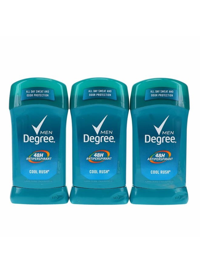 Degree Deodorant 2.7 Ounce Mens Cool Rush (3 Pack) (Packaging may vary) - Image 1