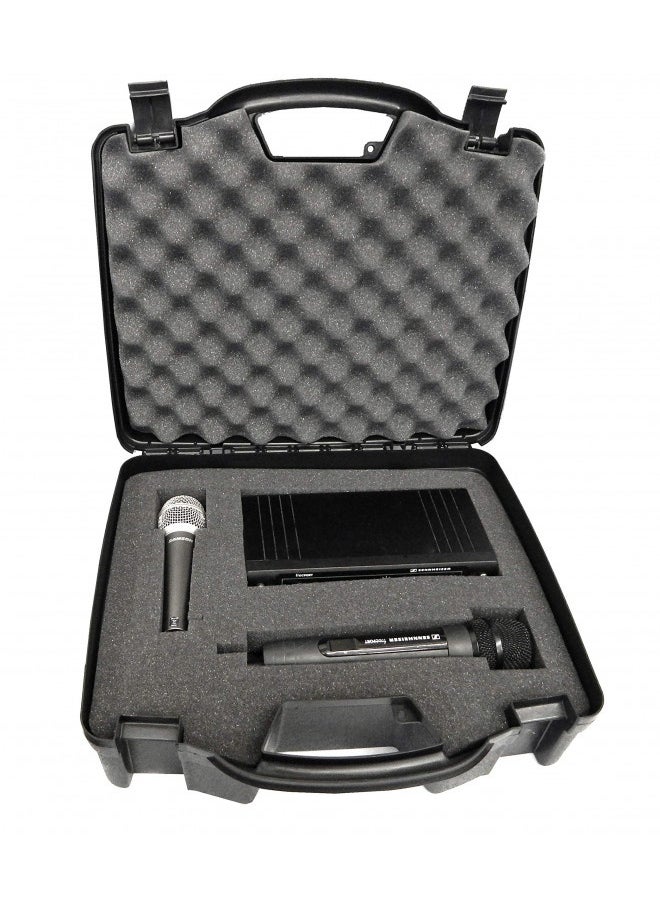 CASEMATIX - Casematix Wireless Microphone Case - Hard Shell Mic Case With Customizable Foam Compatible With Sennheiser, Shure, Audio Technica, Nady, Vocopro, Akg Systems With Receivers, Transmitters And Mics - Image 1
