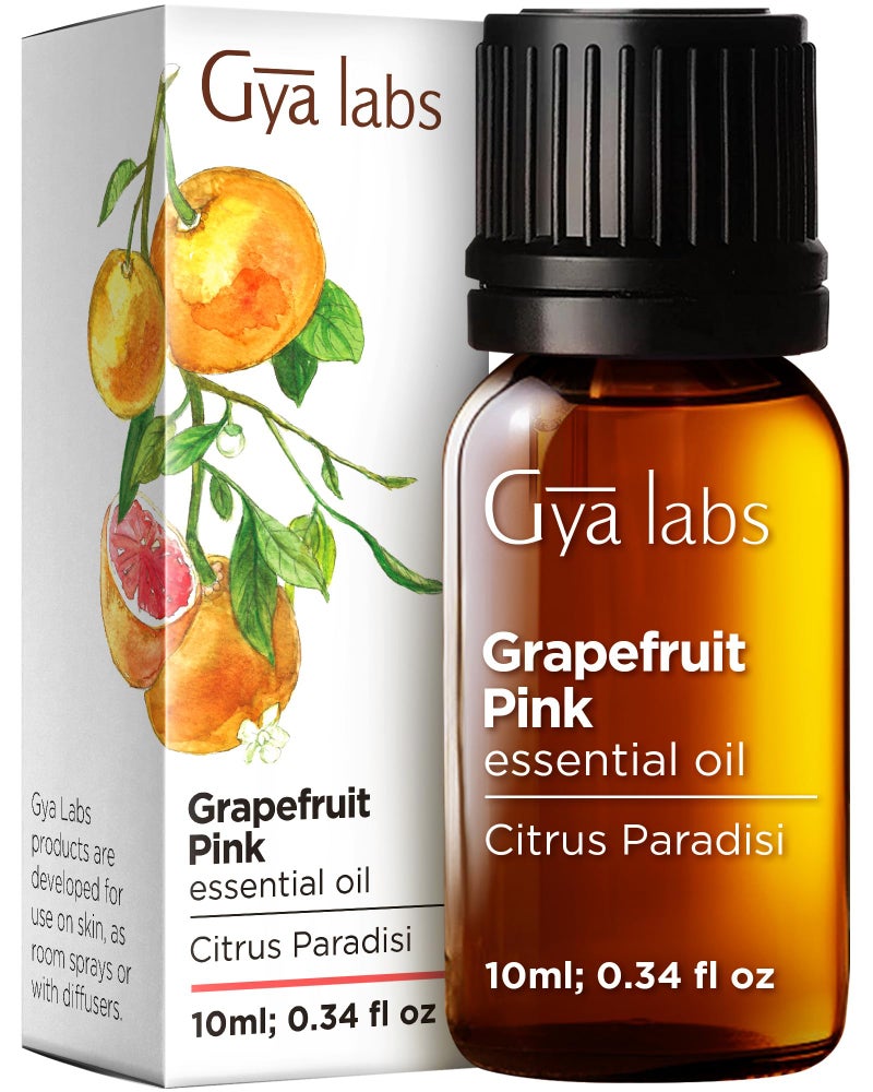 Gya Labs Grapefruit Essential Oil - 0.34 Fl Oz - for Hair, Skin, Diffuser, Aromatherapy & DIY Candle Making Scent - Image 1