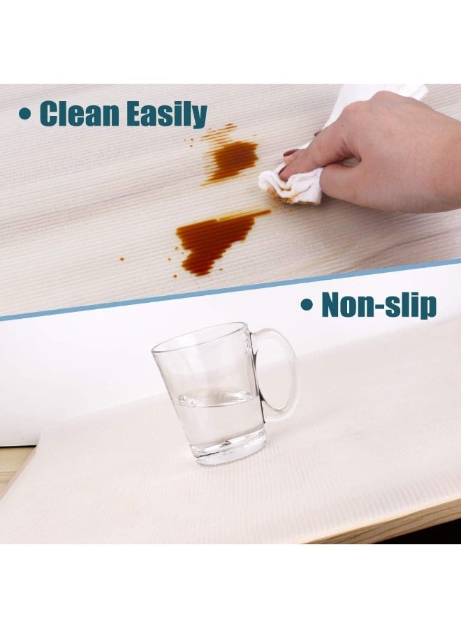 Hoasis Shelf Liner 30x500cm, Non-Slip Cabinet Liner Non-Adhesive Drawer Mats, Food-Grade EVA Washable Oil-Proof Mat for Kitchen Cabinets, Refrigerator, Shelves, Desks - Image 4
