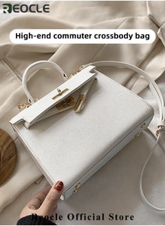 REOCLE Women's Handbags Crossbody Bags Top Handle Satchel with Detachable Strap Luxury Tote Work Bag PU Fashion Designer Handbags Purses  - Image 3