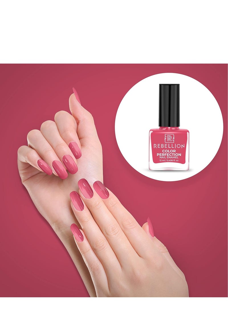 Rebellion Color Perfection Nail Enamel 12ml Salmon pink Adonis RG25 - Image 3