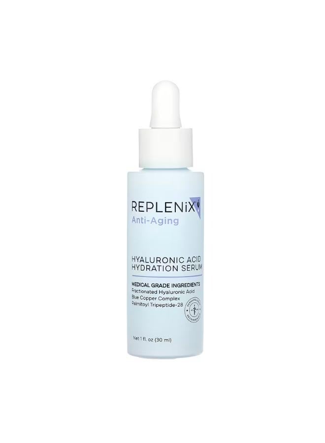 Replenix Anti Aging Hyaluronic Acid Hydration Serum Fragrance Free 1 fl oz 30 ml - Image 1