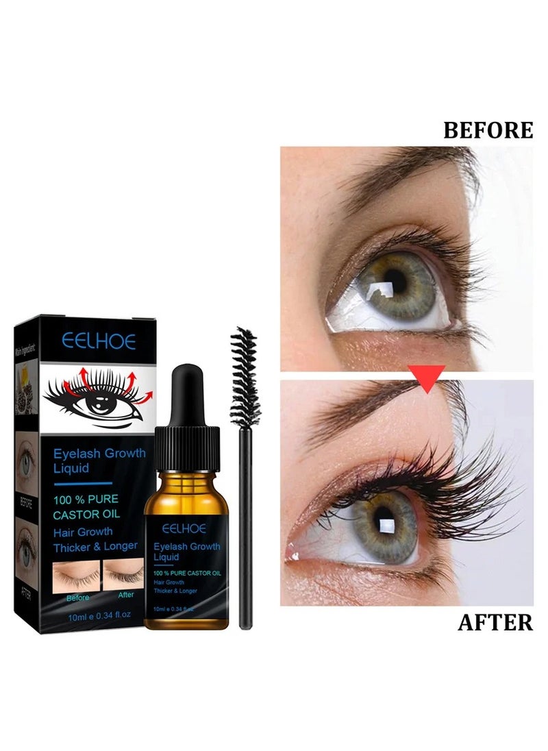 EELHOE Eyelash Growth Liquid 100% Pure Castor Oil 10 ml  - Image 2