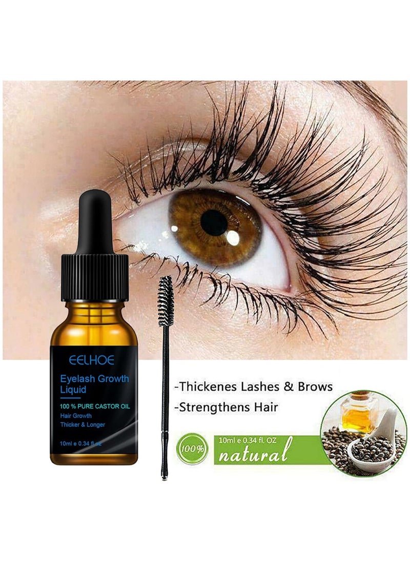 EELHOE Eyelash Growth Liquid 100% Pure Castor Oil 10 ml  - Image 3