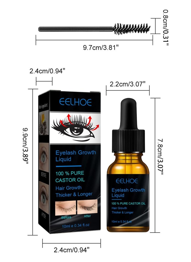 EELHOE Eyelash Growth Liquid 100% Pure Castor Oil 10 ml  - Image 5