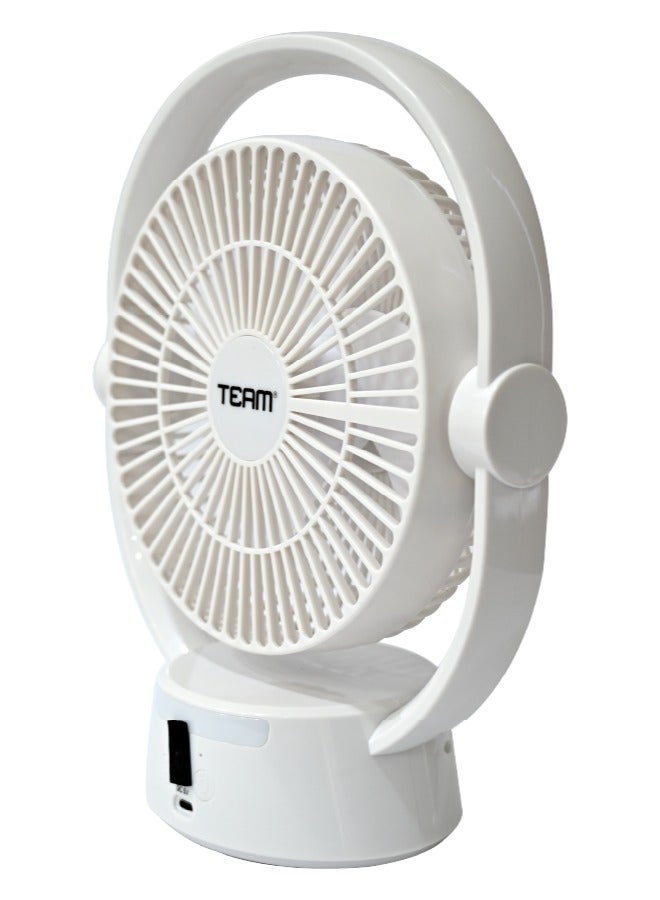TEAM Rechargeable Fan | Long-Lasting Fan | Multifunctional | Compact Portable Fan. - Image 2