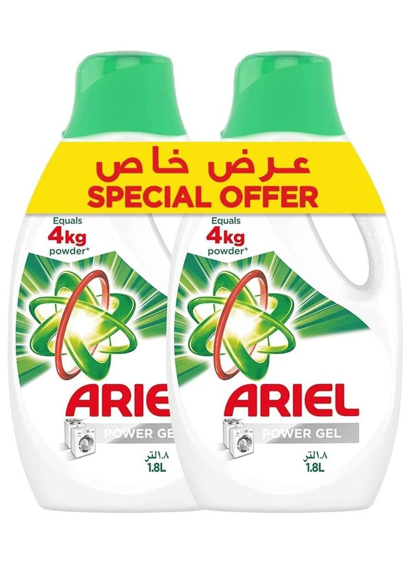 Ariel Ariel Automatic Liquid Gel Original Scent, Ariel Liquid Detergent, Stain-Free Clean Laundry, 1.8L Dual Pack 