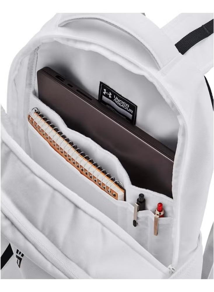 Under Armour Hustle 6.0 Unisex Backpack, (100) White, One Size, Sports Backpack, Waterproof Bag, Short Trip Bag，schoolbag - Image 3