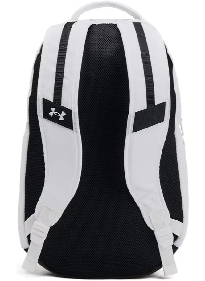 Under Armour Hustle 6.0 Unisex Backpack, (100) White, One Size, Sports Backpack, Waterproof Bag, Short Trip Bag，schoolbag - Image 4