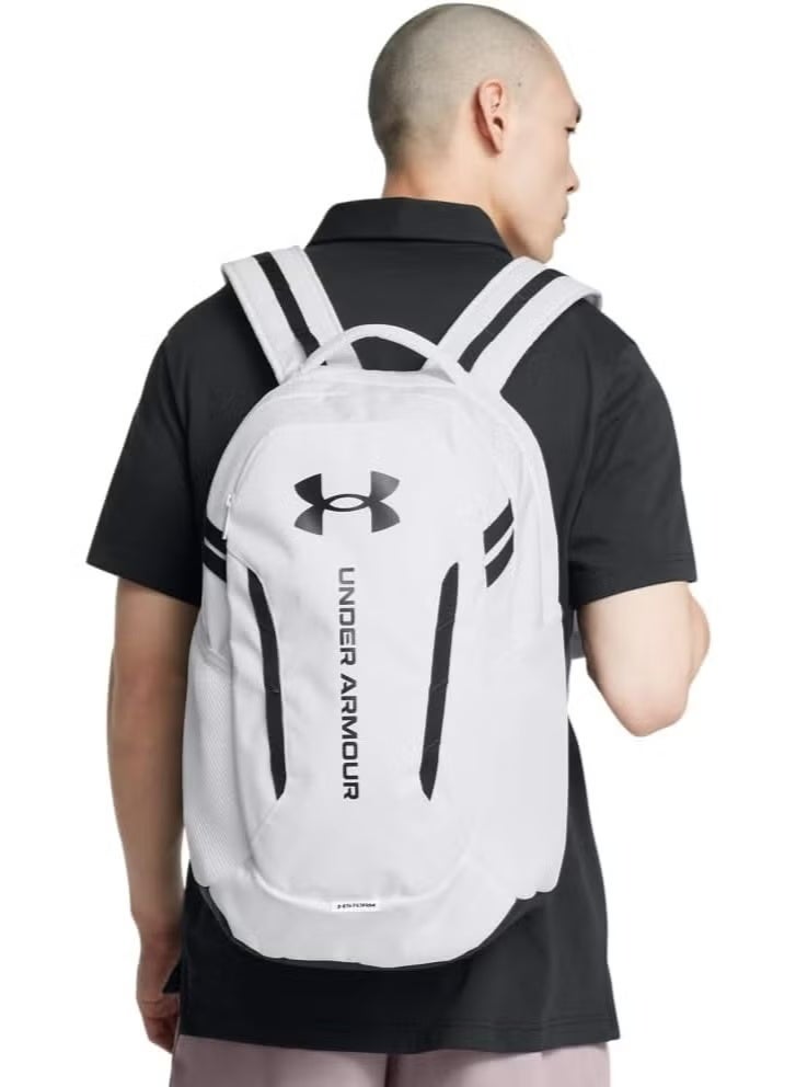 Under Armour Hustle 6.0 Unisex Backpack, (100) White, One Size, Sports Backpack, Waterproof Bag, Short Trip Bag，schoolbag - Image 5