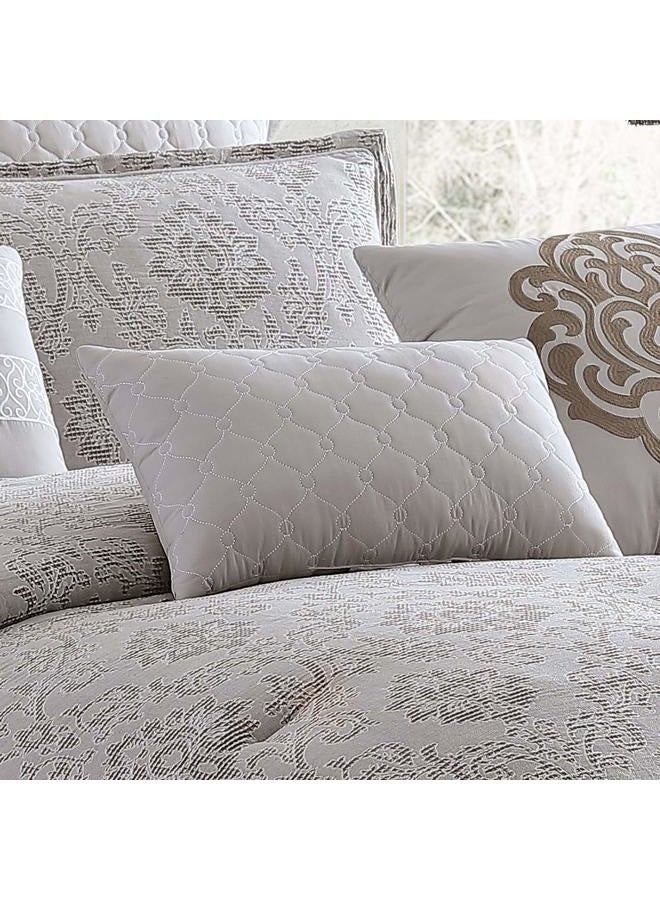 Riverbrook Home 100% Polyester Comforter Set, King, Kenetic - Tan/Natural, 10 Piece Set - Image 5