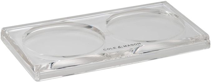 COLE & MASON Cole and Mason Salt and Pepper Mill Tray, Acrylic - Image 1