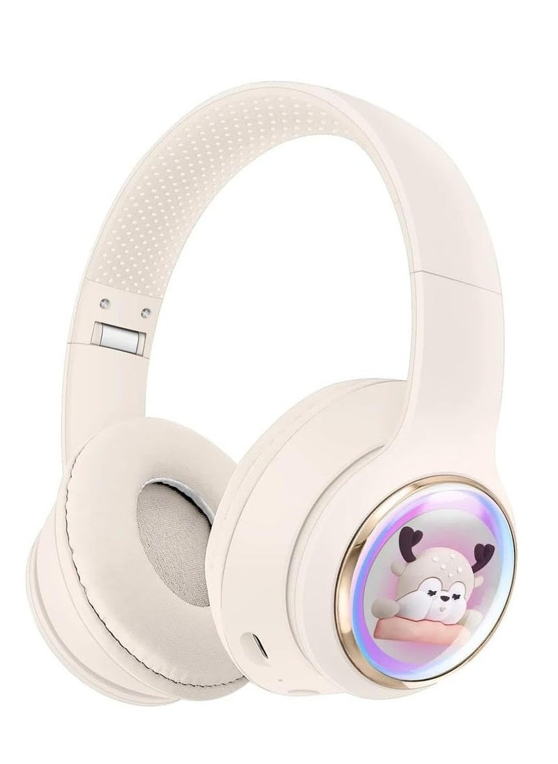 AMBERJACK Wireless Music BT Headphones for Gaming Over Ear Foldable Noise Protection Headset AKZ56 For Children Boy Girl Travel School Phone Pad Tablet PC  - Image 1