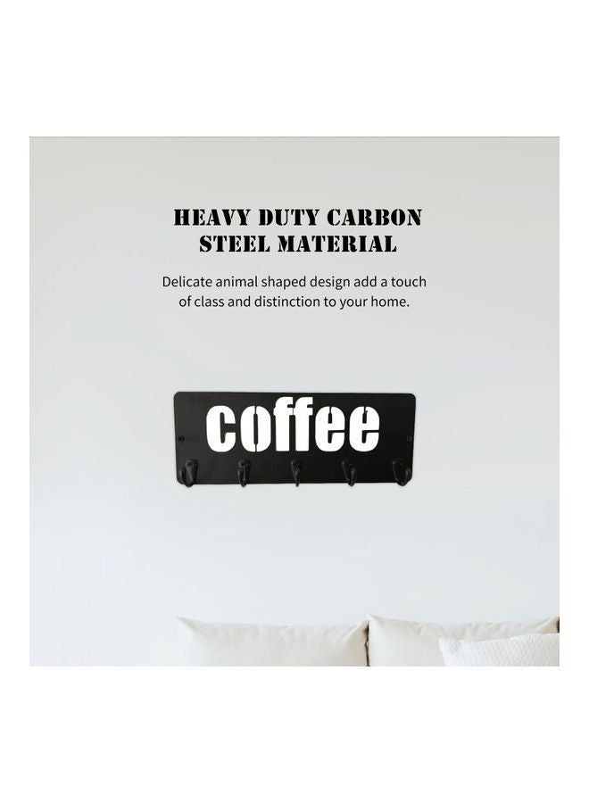 Coffee Shaped Hook Rack black - Image 5