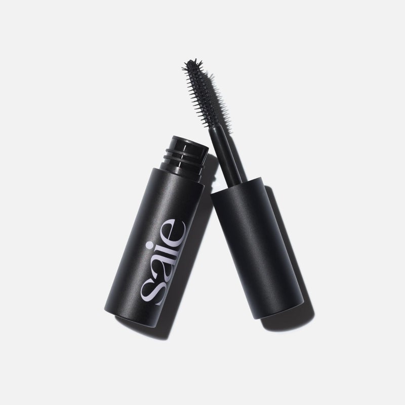 Saie Mini Mascara 101 - Lash Lengthening Mascara for Thick, Bold, Lifted Lashes - Buildable Eye Makeup Formulated to Strengthen and Condition with Rich Nutrients - Black (0.17 oz) - Image 4