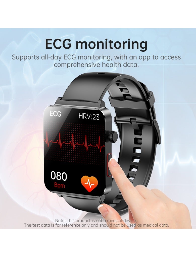 EVEREEN KS03PRO Smartwatch 1.96 Inch Colour Touch Screen Bluetooth Call ECG HRV Remote Care Android 8.0 Apple 11 250mAh Bluetooth 5.3  - Image 4