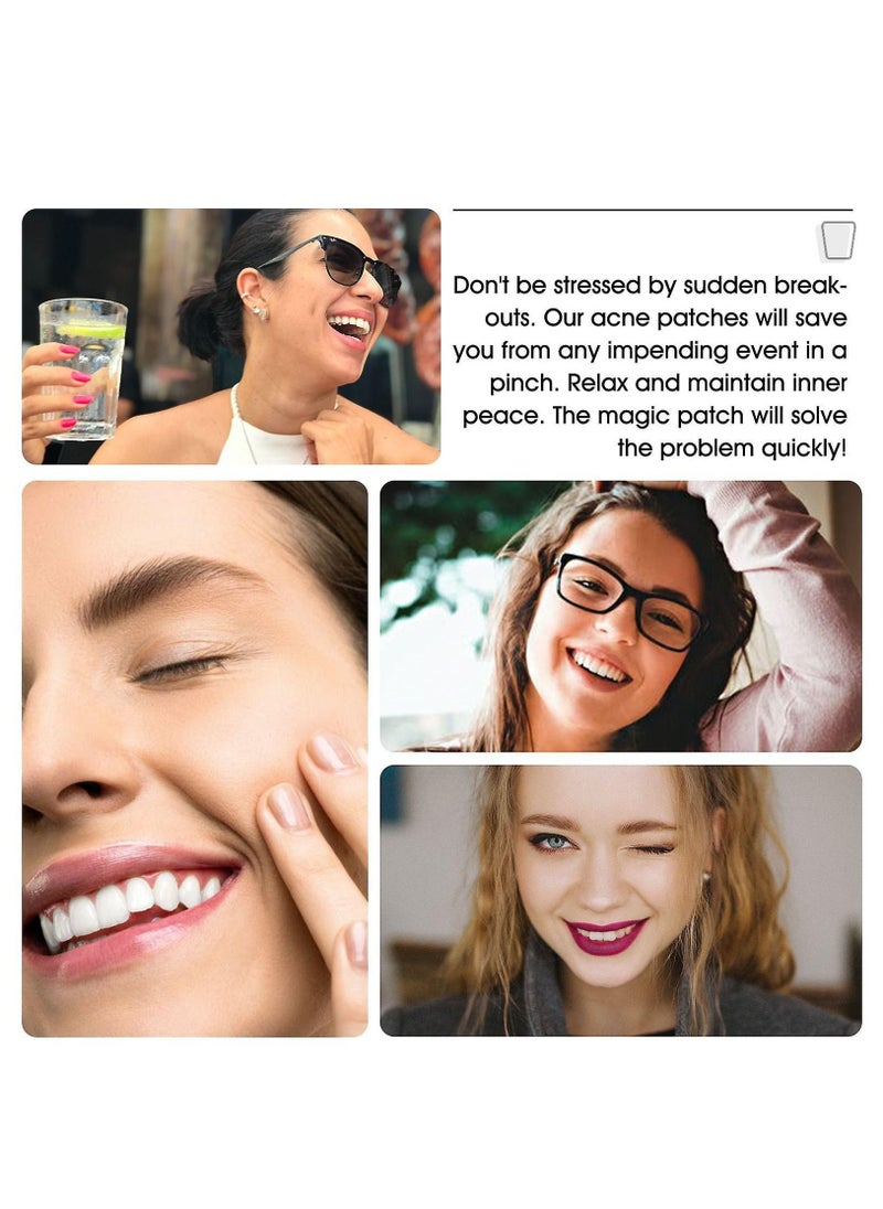 Elaimei - 20 Pcs Acne Patches (Crescent-Shaped Patches) Hydrocolloid + Tea Tree Oil Quick Healing Ultra Thin Patches Hydrocolloid & Tea Tree Oil Infused Acne Removing Patches Unisex - Image 1