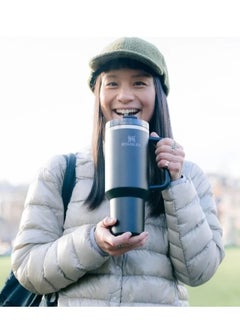 Stanley Quencher H2.0 FlowState 40oz Stainless Steel Vacuum Insulated Tumbler – Black Travel Mug with Leakproof Lid & Straw – Double-Walled, Reusable, Durable Drink Flask – Hot & Cold Beverage Cup for Gym, Commute, Office & Outdoor Use  - Image 2