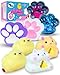 JANESVISSY Taba Squishy Toys PackFufu Toys SetSquishies Set Include 4 Taba Cat Paws2 Chick2 Squishy HamsterStress Relief Toy Mochi Squeeze Toys Fidget Cute Stuff for Girls Boys Kids and Adults - Image 3