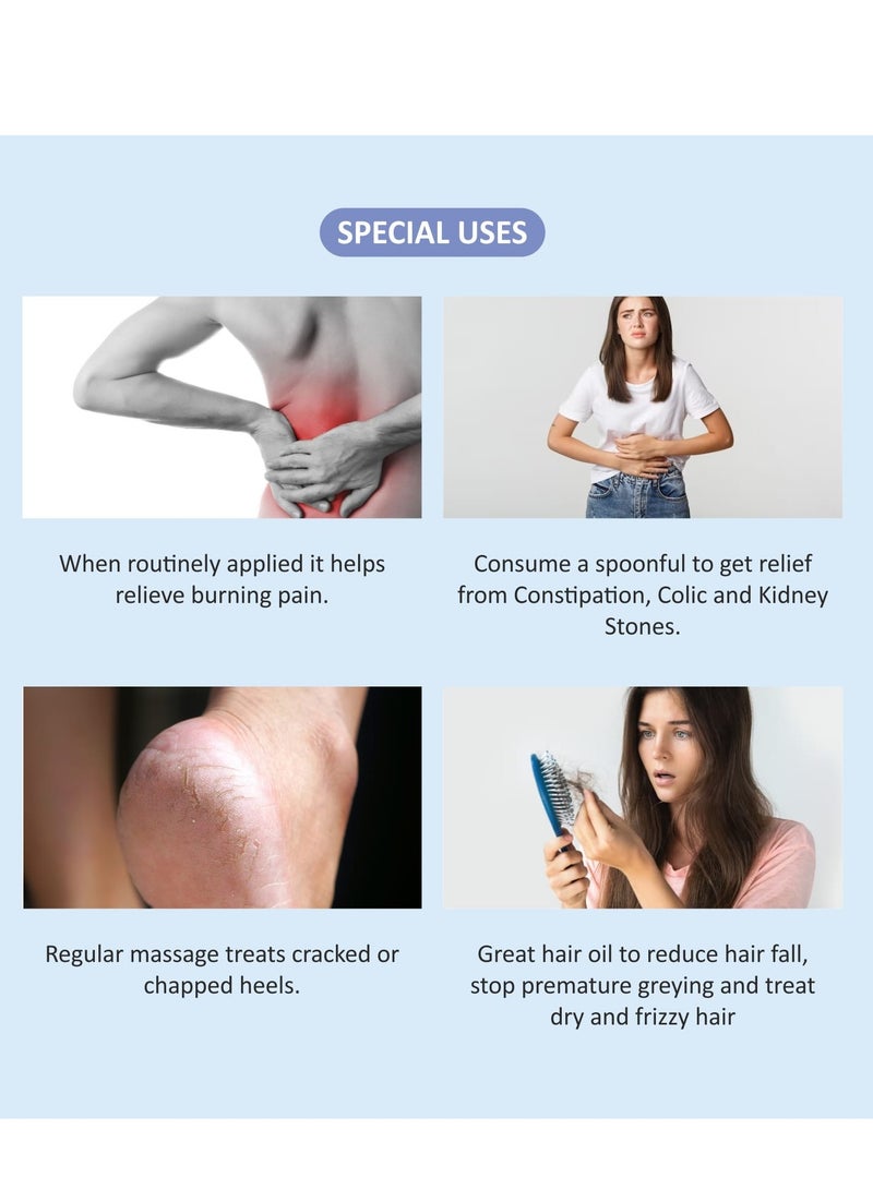 Milliare Natural Kalonji (Black Seed) Oil Wood Pressed Oil - 100% Pure  Best for Body, Skin & Hair | Natural Kalonji (Black Seed) Oil | Pure Organic Essential Oil | 250 ml | Non Preservative Oil - Image 2