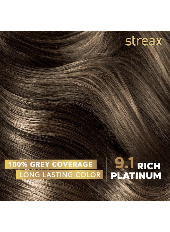 Streax Cream Hair Color For Unisex 120 Ml 9.1 Rich Platinum (Pack Of 1) - Image 2