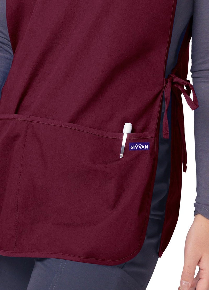 Sivvan Unisex Apron - Cobbler Apron - S8700 - Burgundy - R - Image 5