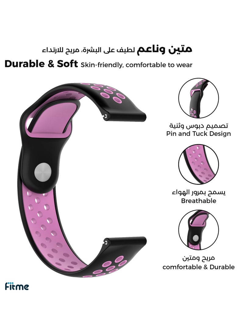 FITME Sport Silicone Replacement Band For Huawei Watch GT5 41mm / GT5 PRO 42mm / GT4 41mm - (18mm)  - Image 2