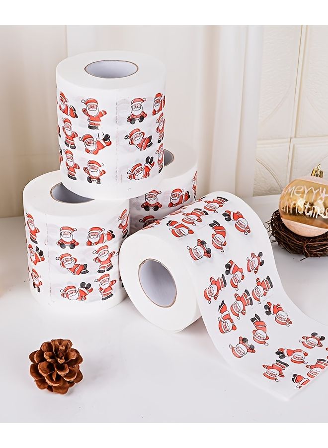 ورق كريب عيد الميلاد ٢ لفائف صندوق هدايا أحمر أخضر ذهبي ديكورات العطلات - Image 5