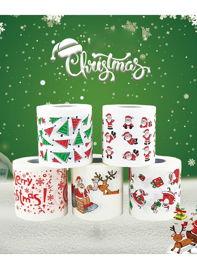 ورق كريب عيد الميلاد ٢ لفائف صندوق هدايا أحمر أخضر ذهبي ديكورات العطلات - Image 3