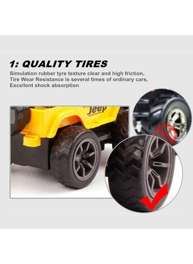 سمارتكس سيارة سباق RC، سيارة جيب فائقة للطرق الوعرة بمقياس 1:24، سيارة تحكم عن بعد مع ضوء للأولاد والبنات والأطفال والمراهقين - Image 4