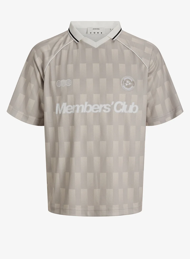 جاك اند جونز All Over Printed Polo