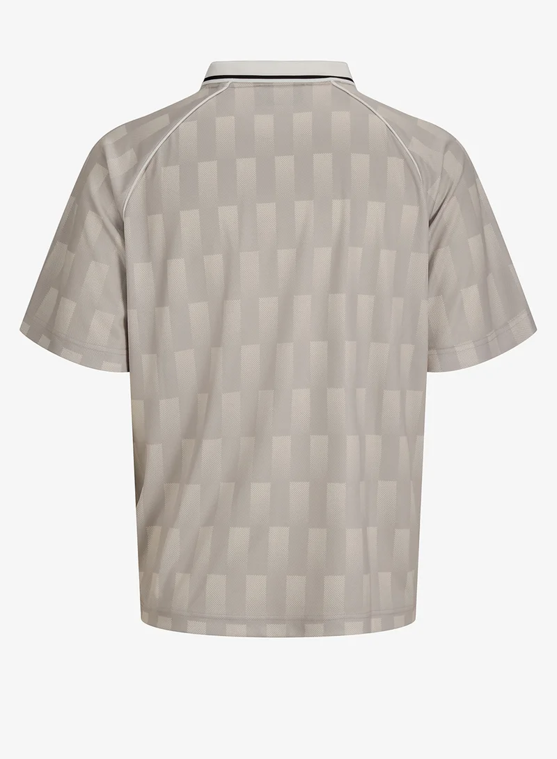 جاك اند جونز All Over Printed Polo