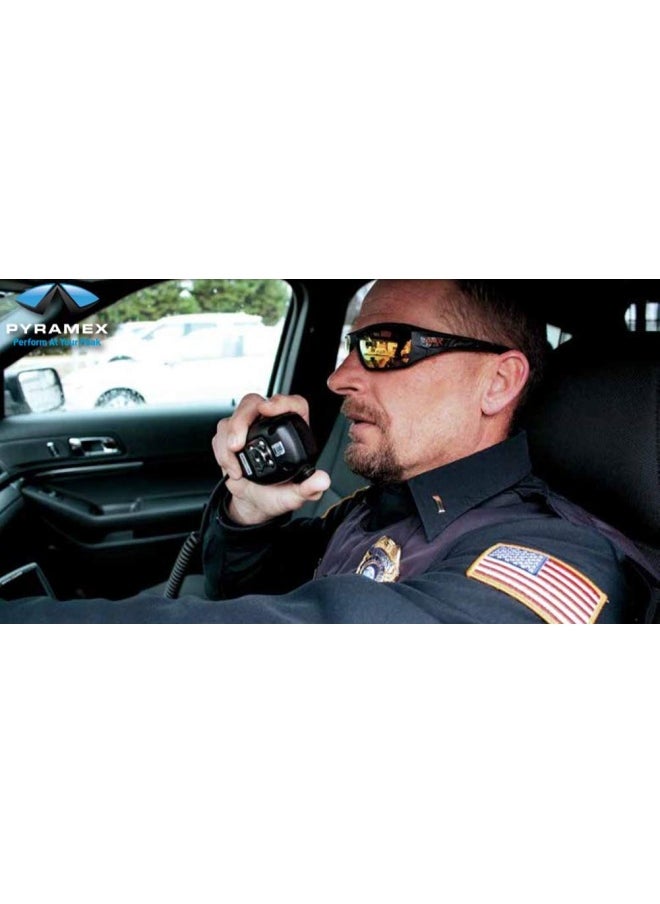 Pyramex Safety Pyramex SBRF10445D Velar Black Ice Orange Mirror  - Image 5