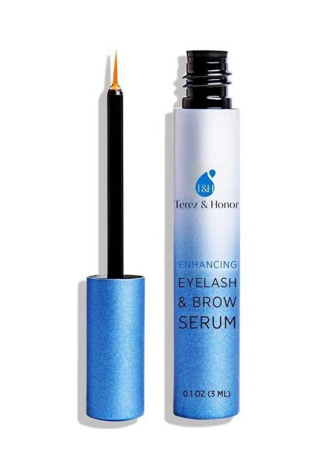TEREZ & HONOR Natural Eyelash Growth Serum and Brow Enhancer to Grow Thicker, Longer Lashes for Long, Luscious Lashes and Eyebrows 3ml  - Image 1