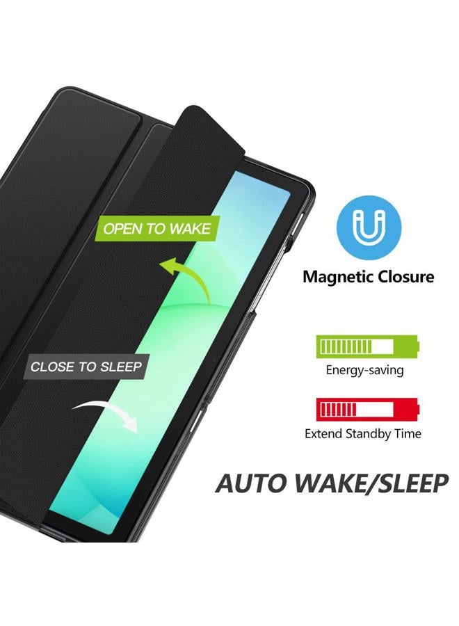 MoKo Case for Galaxy Tab A9+/A9 Plus 11 inch 2023, Slim Stand Protective Smart Cover with Hard PC Translucent Back Shell for Tab A9 Plus Tablet (SM-X210/X216/X218), Auto Wake/Sleep, Black - Image 4