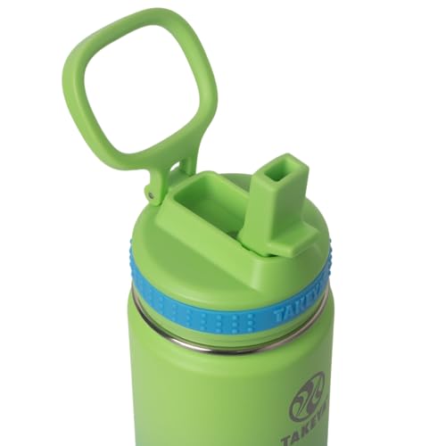 Takeya Actives Water Bottle with Straw Lid - Durable & Easy-Care Water Bottle with Stainless Steel Insulation - BPA-Free Lid with Carry Handle & Straw - Dishwasher-Safe - 18 oz, Ombre Excitement - Image 3