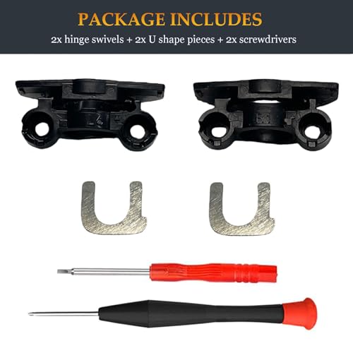 Fadmew WH-1000XM4 Hinge Swivels as Same as the OEM XM4 Hinge Spins Replacement Parts Accessories Compatible with Sony WH-1000XM4 Noise Cancelling Headphones (Black) - Image 5
