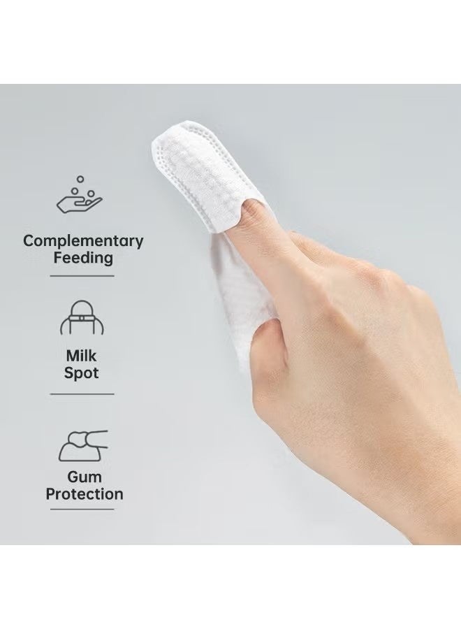 جونيس فرشاة أسنان إصبع طفل حديث الولادة أسنان ومناشف لثة تنظيف فم الرضع لتدريب طفلك على عادات الفم الصحية - Image 2