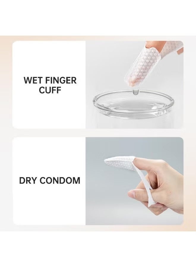 جونيس فرشاة أسنان إصبع طفل حديث الولادة أسنان ومناشف لثة تنظيف فم الرضع لتدريب طفلك على عادات الفم الصحية - Image 3