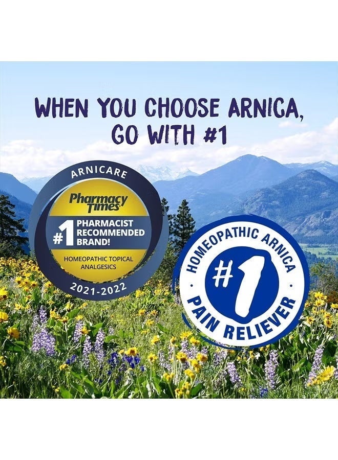 Boiron Arnicare Gel for Relief of Joint Pain, Muscle Pain, Muscle Soreness, and Swelling from Bruises or Injury - Non-greasy and Fragrance-Free - 2.6 oz (Horizontal) - Image 4