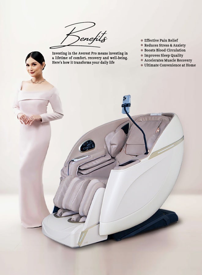 Zero Beyond Wellness Averest Pro Smart Massage Chair – Full Body Massage Chair with Zero Gravity Recline, Body Scan Technology, Airbag Compression, Heat Therapy & Bluetooth Speakers - Image 3