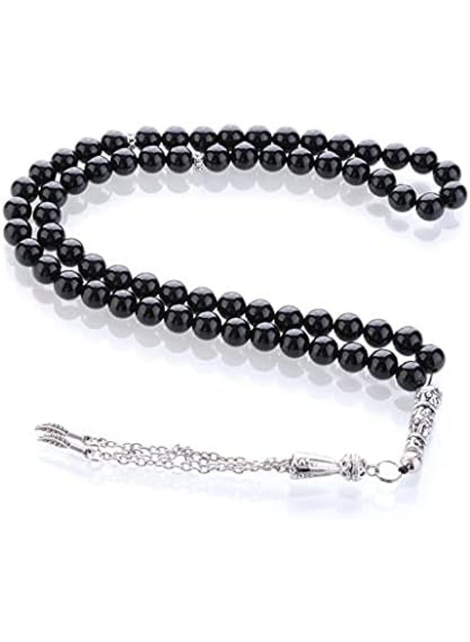 Black  onyx 99 beads Rosary For unisex