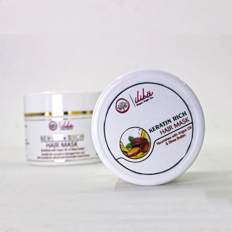 Ilika Nourishing Keratin Hair Mask Repair Damaged Hair Restore Shine 100g - Image 1