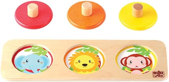 Edu Fun Surprise Window (Circles) - Educational Wooden Toy for Kids - Image 1