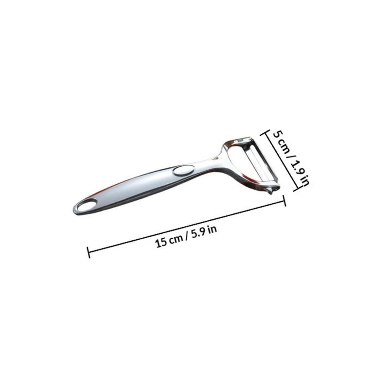 Zinc Alloy Y Shaped Fruit Peeler Multifunctional Kitchen Vegetable Peeler Tool - Image 3
