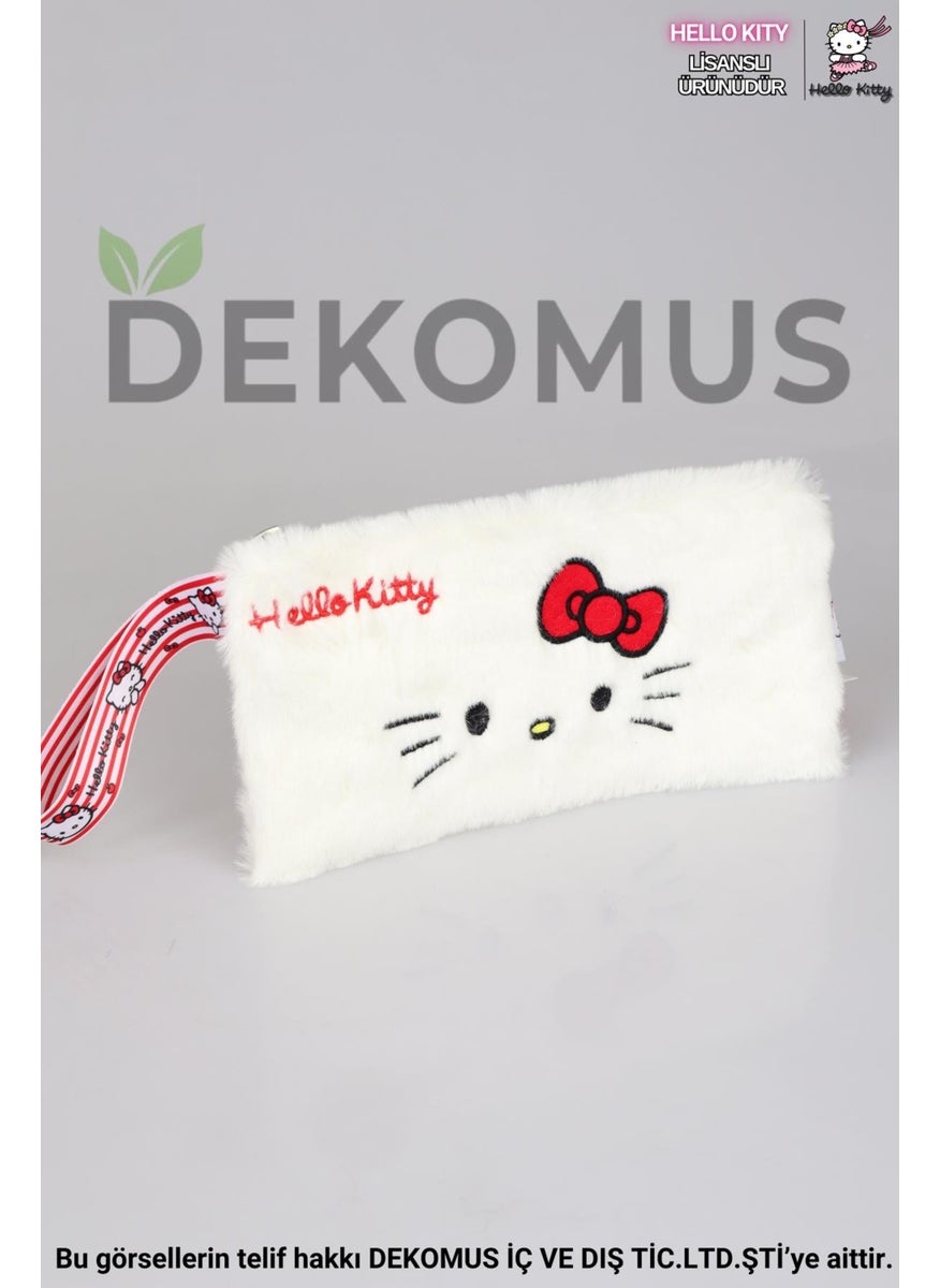 Hello Kitty Dekomus New Season Licensed Basic Plush Handbag/Makeup Bag/Pencil Bag  - Image 2