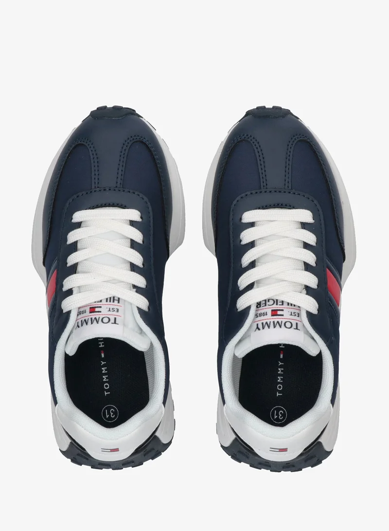 تومي هيلفيغر أحذية رياضية للأطفال برباط وطراز منخفض