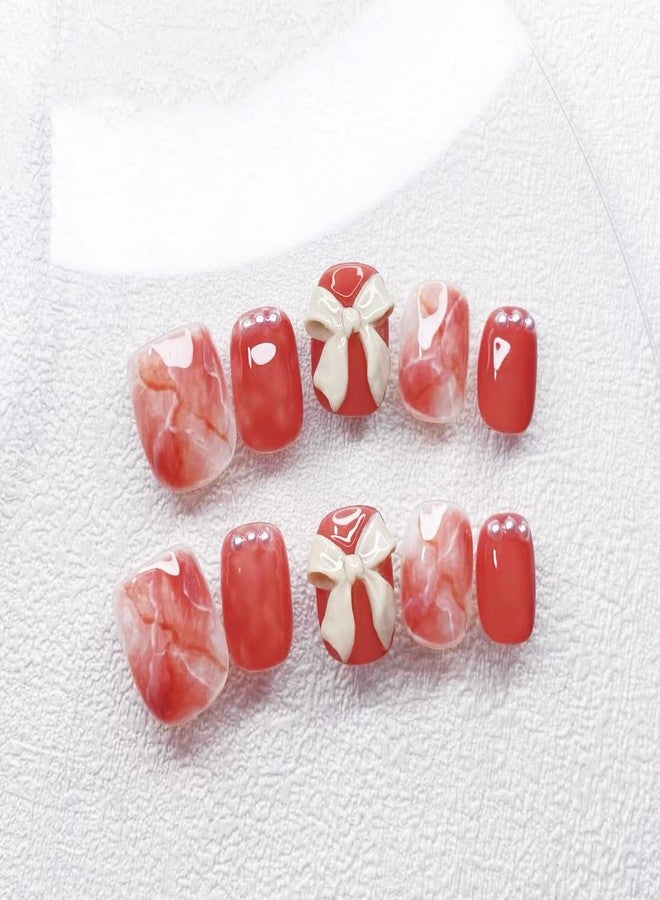 Sunkizzrs® Nails Extension Artificial False Nails Acrylic Full Fake Nail Tips Art Set (Style I) - Pack of 24 Everlasting French Tip Nails With Adhesive Stickers & Nail File - Image 3