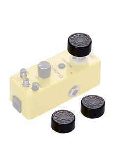 Rockhouse 3pcs Footswitch Topper Protector ABS Bumpers for Guitar Effect Pedal Black  - Image 2